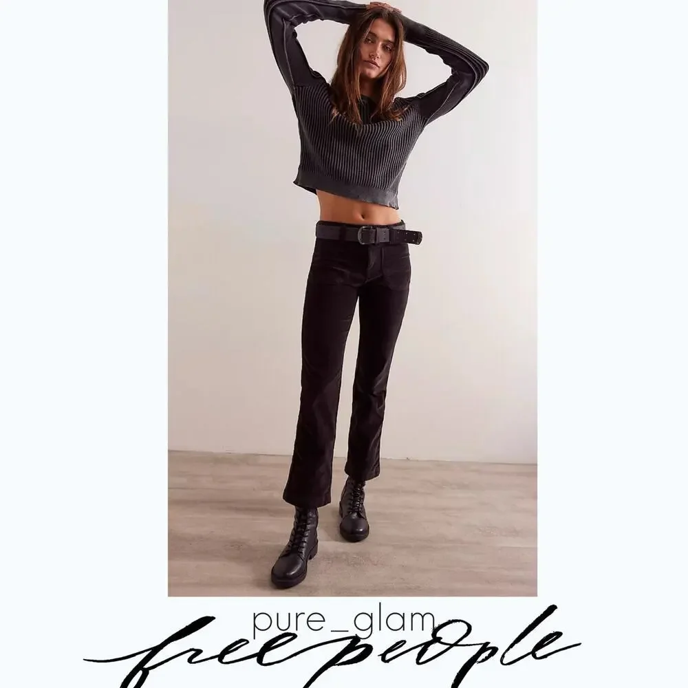 Free People corduroy pants cropped